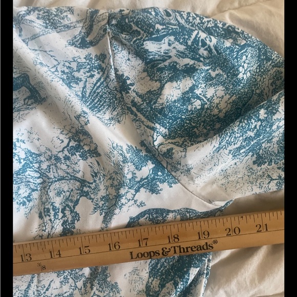 Women’s  Romantic Cottage Core Toile Print  Maxi Summer Dress  Medium - Picture 5 of 8